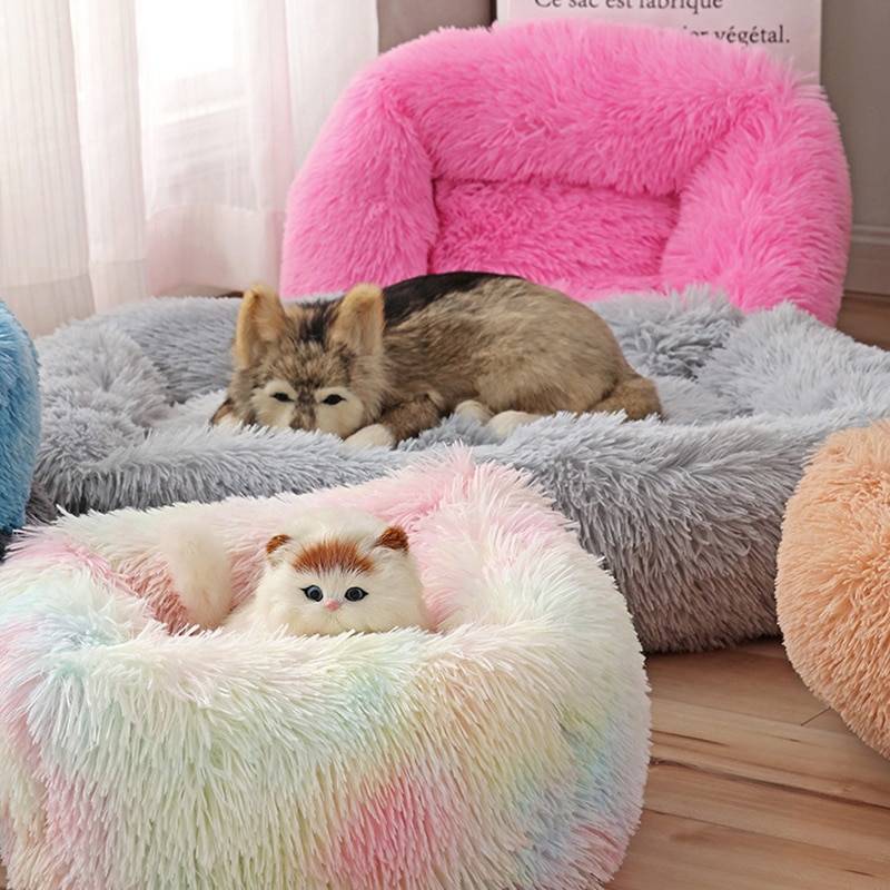 Dogs Long Plush Solid Bed Cats & Dogs Pet Beds, Mats & Houses cb5feb1b7314637725a2e7: Champagne|Colorful|Colorful Blue|Dark coffee|Dark Gray|Green|Leather Pink|Light Blue|Light coffee|Light grey|Navy Blue|Pink|Red Wine|White