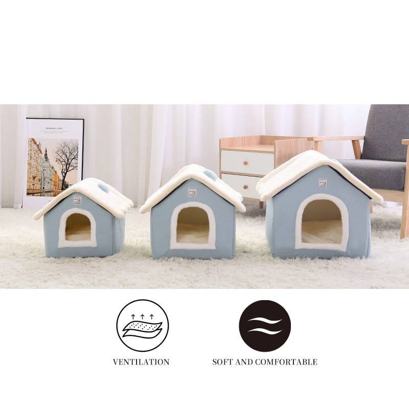 Dogs Terylene Soft House Bed Cats & Dogs Pet Beds, Mats & Houses cb5feb1b7314637725a2e7: Light Blue|Light Pink