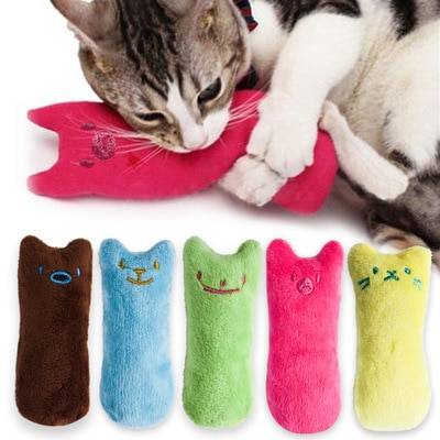 Cat's Funny Catnip Plush Toy Best Sellers Cat Toys Cats & Dogs cb5feb1b7314637725a2e7: Blue|Coffee|Green|Pink|Rainbow Ball|Yellow