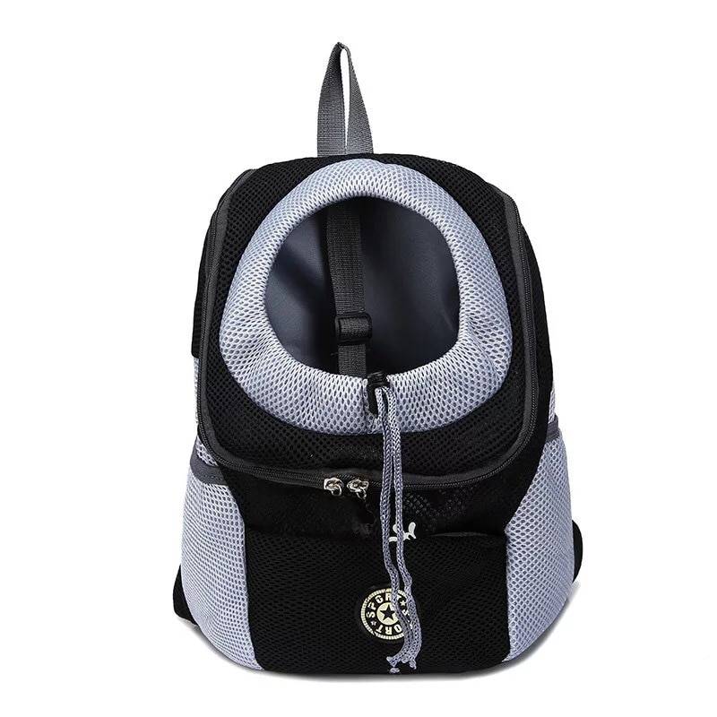 Compact Dog Carrier Backpack with Head Hole Cats & Dogs Pet Carriers & Cages cb5feb1b7314637725a2e7: Black|Blue|Green|Orange|Rose Red