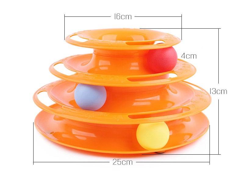 Cat Ball Track Tower Toy