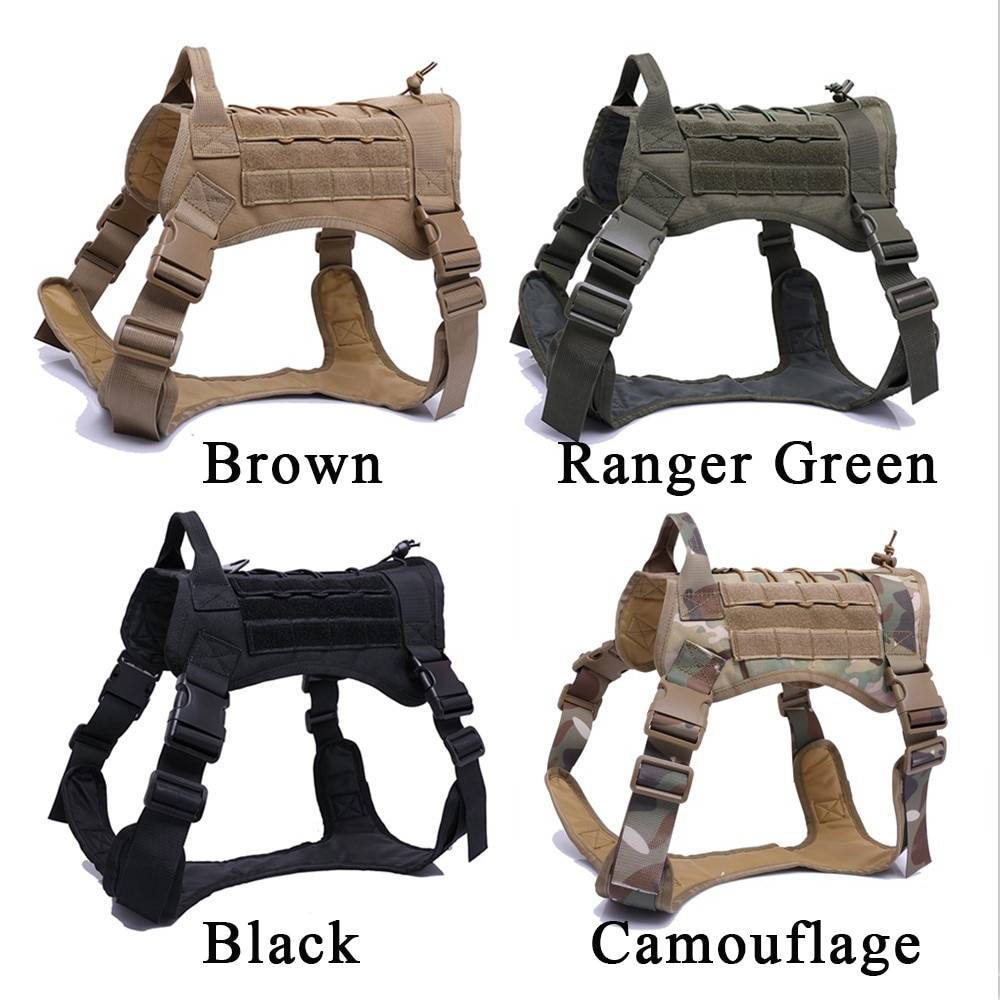 Dog Harness and Leash Set With Nylon Handle Cats & Dogs Pet Collars, Harnesses & Leashes a1fa27779242b4902f7ae3: Black Harness|Black Harness and Leash|Brown Harness|Brown Harness and Leash|Camouflage Harness|Camouflage Harness and Leash|Ranger Green Harness|Ranger Green Harness and Leash