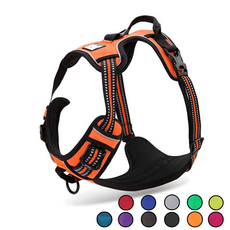 Dog's Reflective Nylon Harness Cats & Dogs Pet Collars, Harnesses & Leashes cb5feb1b7314637725a2e7: Black|Blue|Brown|fuchsia|Grass green|Grey|neon Yellow|Orange|Purple|Red|Royal Blue