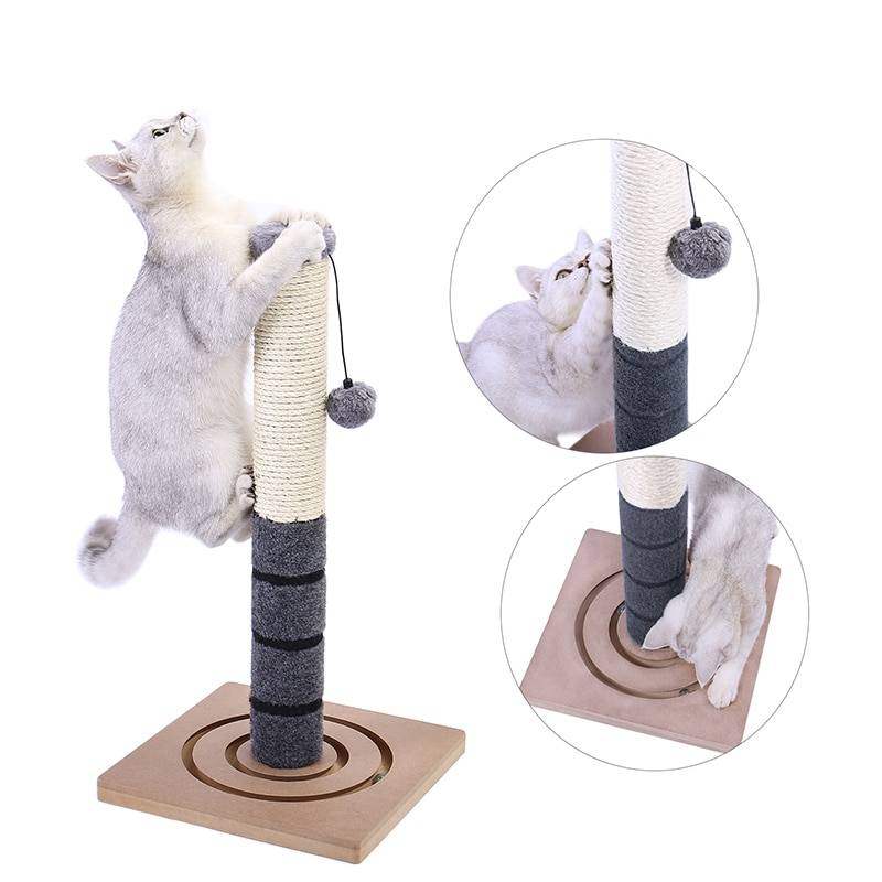 Tall Cat Scratching Post Cat Scratchers Cats & Dogs cb5feb1b7314637725a2e7: Blue