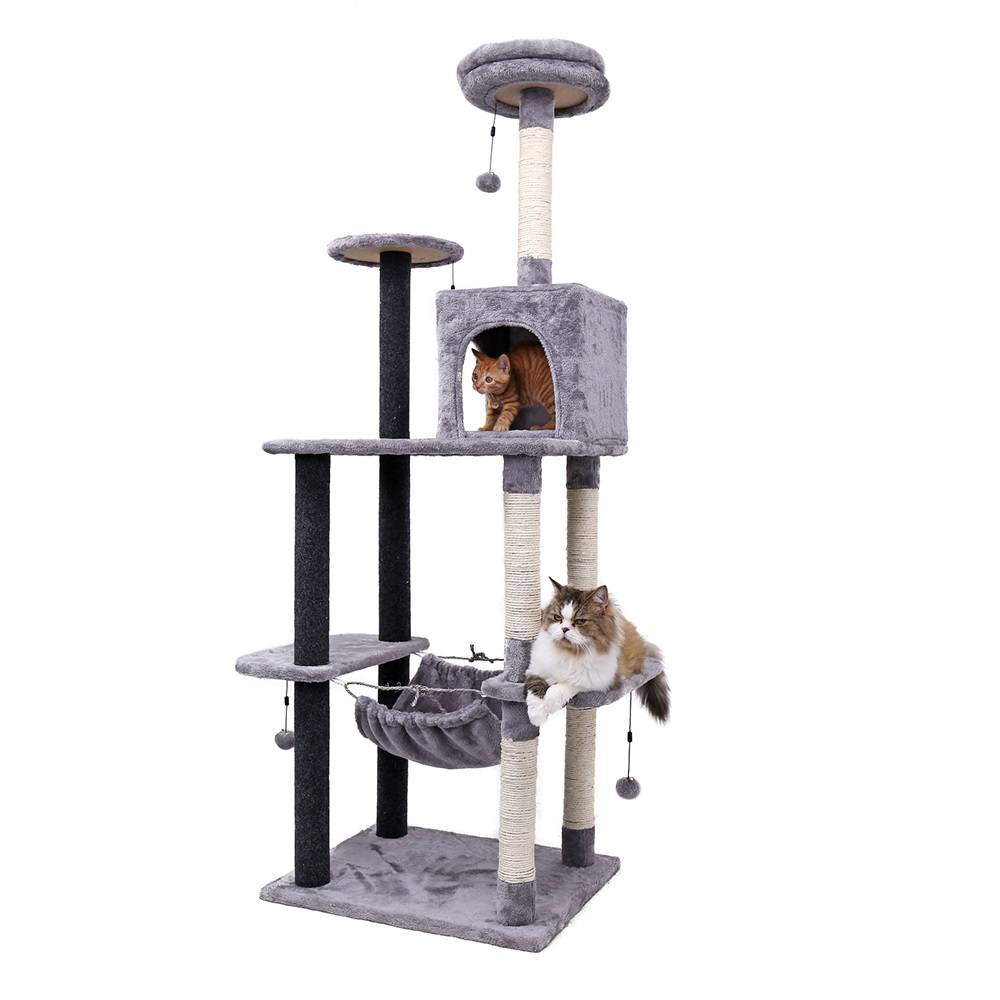 Pet Climbing Frame with Hanging Ball Cat Scratchers Cats & Dogs a1fa27779242b4902f7ae3: 01|02|03|04|05|06|07|08