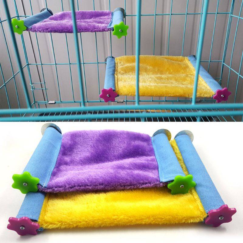 Color Block Bed for Small Pets Small Animals cb5feb1b7314637725a2e7: Purple|Yellow