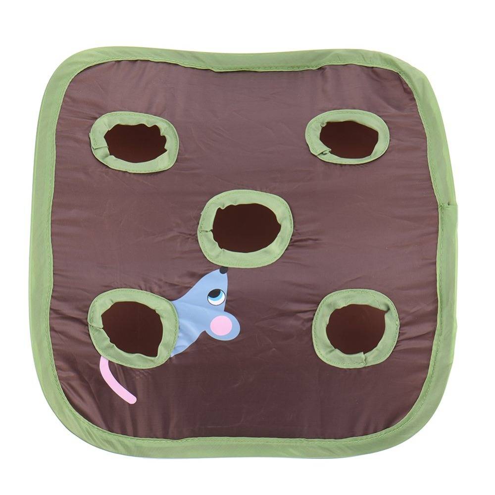 Hidden Mouse Hunting Toy for Cats Cat Toys Cats & Dogs cb5feb1b7314637725a2e7: Brown