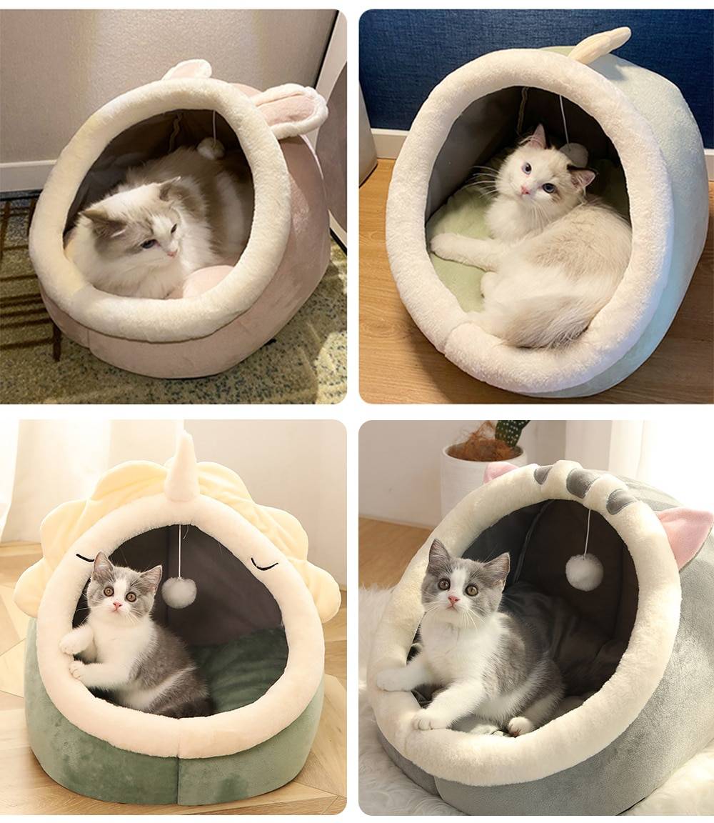 Cats Warm Basket Bed