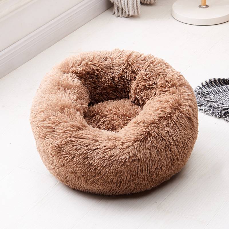 Pet's Round Shaped Fluffy Bed Best Sellers Cats & Dogs Pet Beds, Mats & Houses cb5feb1b7314637725a2e7: Beige|Beige yellow|Blue|Dark coffee|Gray|Light coffee|Light grey|Pink|Purple|Red|Rose|White