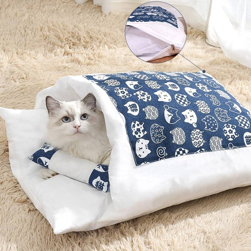 Warm Cat Sleeping Bag with Pillow Cats & Dogs Pet Beds, Mats & Houses a1fa27779242b4902f7ae3: 1|10|11|2|3|4|5|6|7|8|9